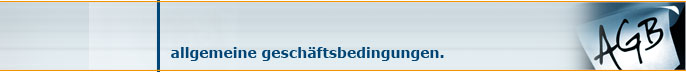 allgemeine geschäftsbedingungen
